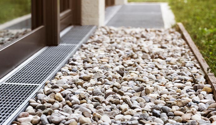 Installed entryways drainage Installed entryways drainage