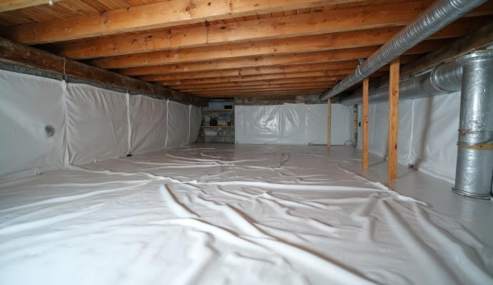 Crawl space insulation