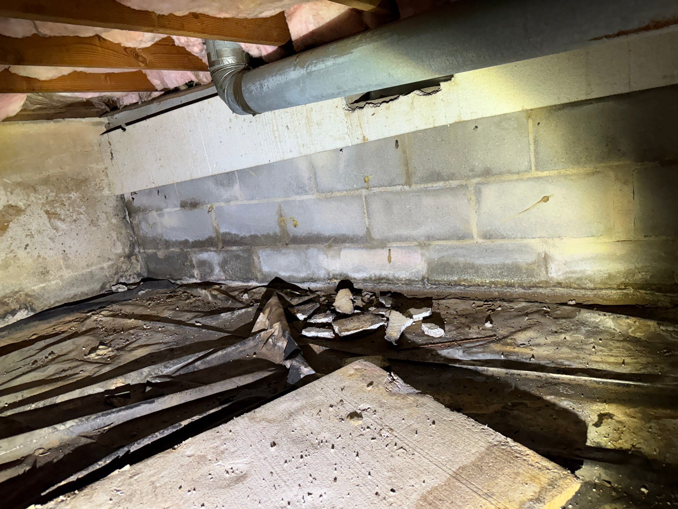 moisture in crawlspace