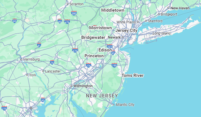 Healthy Way Waterproofing & Mold Remediation Services Map