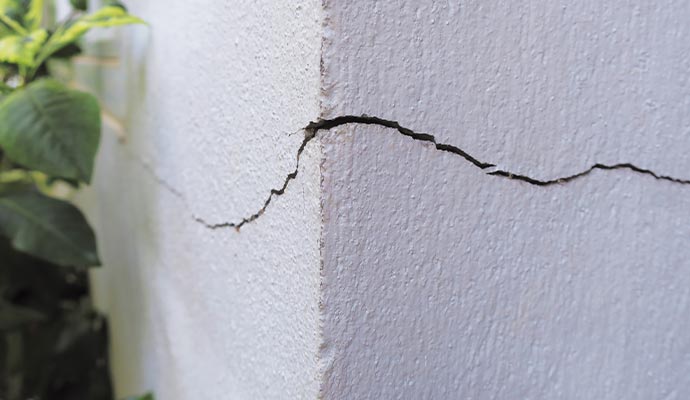 foundation wall cracked