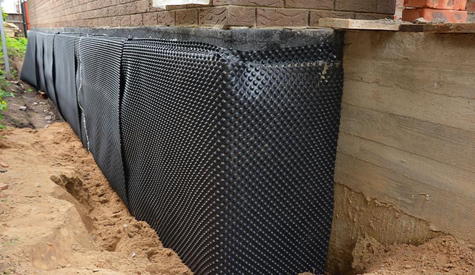 making foundation waterproofing