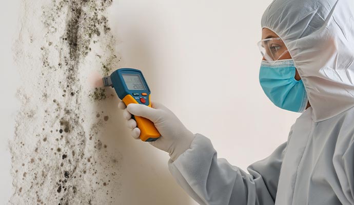 inspecting mold by device