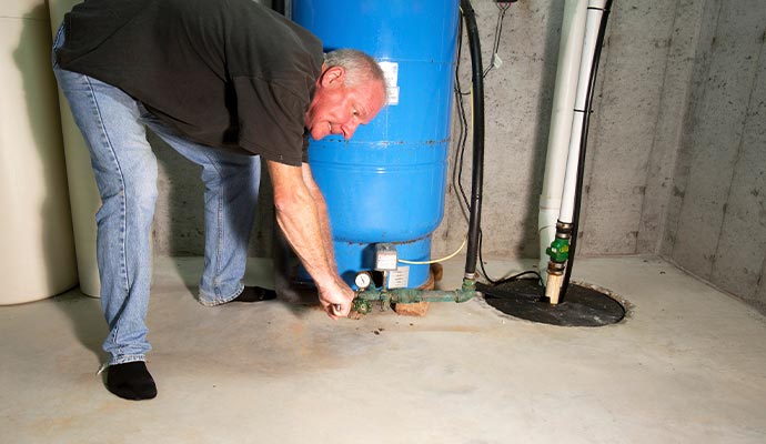Sump pump installation